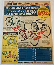1959 Schwinn bicycle ad~ RACER, DELUXE TORNADO, SPEEDSTER, MARK IN JAGUAR, PIXIE picture