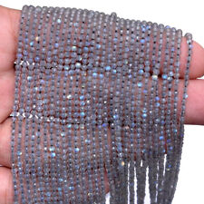 Natural Labradorite Moon 2mm-2.5mm Faceted Rondella Beads 33cm 2 Strand picture