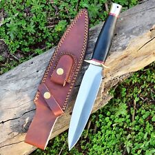Custom Handmade D2 Damascus steel Bowie Hunting Knife with Sheath picture