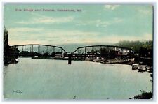 c1910 Blue Bridge Over Potomac Cumberland Maryland MD Antique Vintage Postcard picture