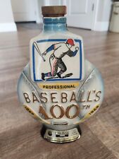 Vintage Jim Beam Baseball 100th Anniversary 1869-1969 Whiskey Decanter picture