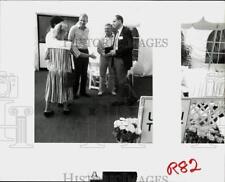 1991 Press Photo Corporate Officials, Union Trust Tent, Volvo Tennis Tournament picture