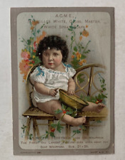 1890 Victorian Trade Card Acme Soap CF Churchill Delhi NY 