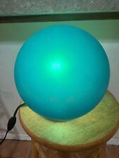 RARE 1990s Vintage Ikea Teal Blue Fado Round Orb Lamps- Discontinued picture