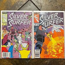 Silver Surfer #4 & #5 (Marvel Comics, 1987) Newsstand 1st App Astronomer 🔑 VF+ picture