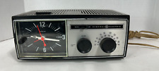 General Electric Vintage C4506F Brown Walnut Grain Alarm Clock AM/FM Radio Retro picture