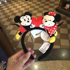 New Authentic Shanghai Disneyland Mickey Minnie Mouse Couple Ear Headband picture