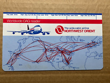 Worldwide OAG Reader Northwest Orient Airlines Oct. 1979 to Sept. 1980 picture