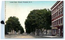 1919 Lower Main Street Music Store Lumber Potsdam New York NY Antique Postcard picture