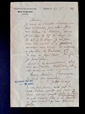 Jules Verne / signed autograph letter / collection picture