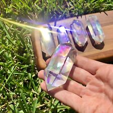 Angel Aura Quartz Double Terminated Crystal. High Vibration Aura Protective  picture