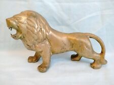 Vintage Large Brass Lion Statue Figure 13