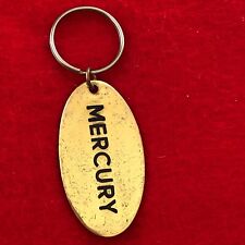Vintage Brass Mercury Heavy Keychain Automobilia picture