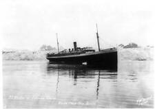 S.S. ALEUTIAN at Columbia Glacier - Alaska Steamship Service,c1927,ship picture