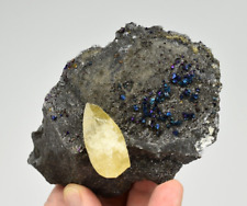 Calcite with Chalcopyrite - Casteel Mine, Iron Co., Missouri picture