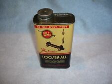 Vintage WHIZ Mechanics Loosen-All Handy Oiler Tin Can 8 oz. VGC  picture