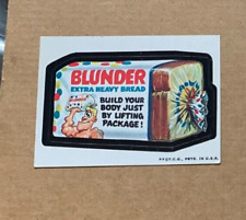 1973 Topps Wacky Packages 2nd Series  Blunder Bread Tan Back  ( ex ) picture