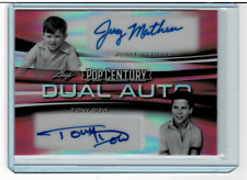 Jerry Mathers & Tony Dow 2022 Leaf Pop Century Dual Autograph Auto 2/7 picture