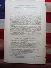 1872 Train Report DUTCHESS & COLUMBIA RAILROAD Dennings Point Beacon New York  picture