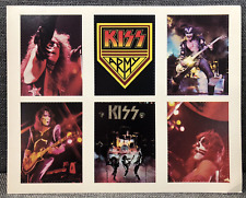 1976 Casablanca Records Kiss Army Trading Card Set Sheet with 6 Cards picture