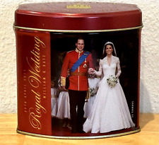 NEW SEALED ROYAL WEDDING FINEST TEA GIFT TIN 25 TEABAGS PRINCESS WILLIAM & KATE picture