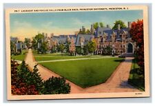 Vintage 1940's Postcard Lockhart & Foulke Halls Princeton University New Jersey picture