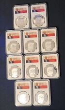 Lot Of 10 Donald Trump History in your hands Silver Finish Encapsulated Coin#Z10 picture