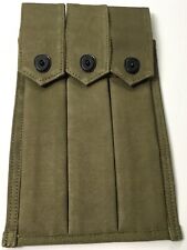 WWII US GREASE GUN 3 CELL AMMO POUCH picture