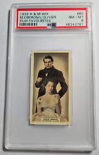 1939 A & M Wix Film Favourites #80 MERLE OBERON & LAURENCE OLIVIER  PSA 8 NM-MT picture