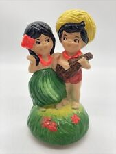 VINTAGE 1974 Hawaiian Couple Spinning Music Box Spencer Gifts 7
