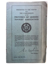 ‘Province Of Quebec Tourist Association’ - 1925 Packet picture