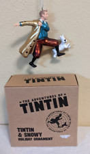2011 Adventures of TinTin & Snowy Glass Holiday Ornament in box picture