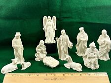 Ceramic Nativity Set: 11 pcs, fine detail, bisque porcelain, two minor flaws picture