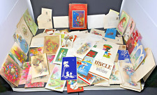 Huge LOT of Vintage 1940s 50s 60s Greeting Cards Christmas & more Used/Unused picture