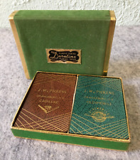 J.W. Pickens Cadillac Oldsmobile Vintage Mid-Century 2 Playing Cards Decks Boxed picture