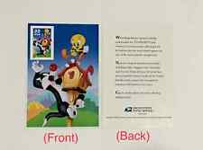 Tweety Bird and Sylvester Warner Bros Looney Tunes Cartoon USPS Stamp Collector picture