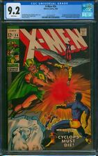 X-Men #54 ❄️ CGC 9.2 WHITE Pages ❄️ 1st Alex Summers (Havok) Marvel Comic 1969 picture