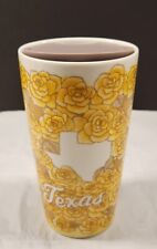 Starbucks TEXAS Yellow Rose 12 oz Ceramic Traveler Cup Tumbler Mug 2021 NEW picture