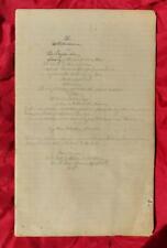 Wheeler Martin Providence,RI Hand Written Draft 1819 The Ultimatum or Rejoinder picture