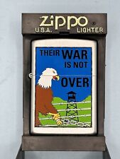 Vintage 2001 POW MIA Their War Is Not Over Chrome Zippo Lighter NEW picture