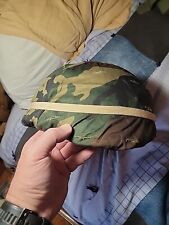 Italian Sept2 Composite Helmet Woodland Cover+Swiss Used. Medium 57-58 Aramid?  picture
