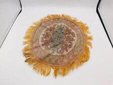 ANTIQUE ROUND DOILY~TABLE SCARF~TAPESTRY~10.5