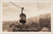 New Hampshire Franconia Cannon Mountain Aerial Tramway RPPC 1938 Putnam Photo picture