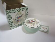 Vintage Russ Berrie Four Seasons Woodland Bird Porcelain Trinket Box #25154 picture