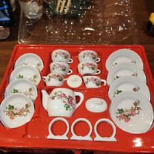 Vintage 20pcs China Tea Set 8 years and up Far East Broker missing 1 napkin ring picture