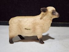 Vintage Lefton 454 Berkshire SHEEP FIGURINE  Beige Brown 6