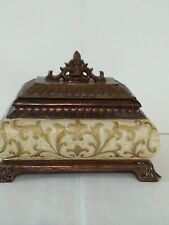 Old World Carved Trinket Box Vintage  Jewelry Box picture