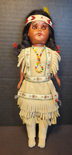 Native American Indian Plastic Doll With Baby In Papoose picture