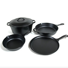 Lodge Cast Iron Seasoned 5-Piece Set with Skillet, Griddle & Dutch Oven picture