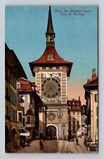 Bern The Clock Tower Tour de l'Horlogen Zytglogge Switzerland Postcard picture